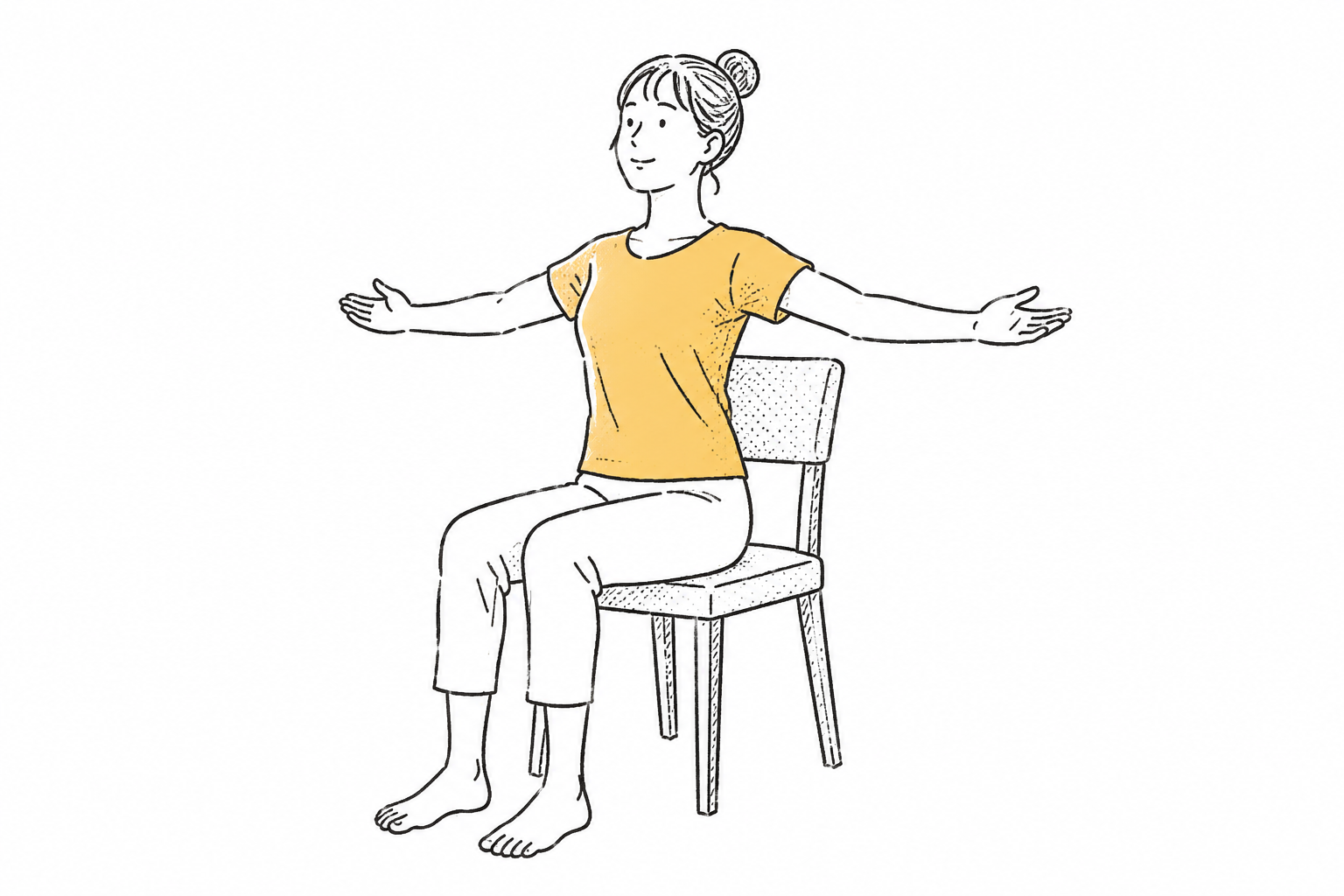 座り仕事の女性へ｜椅子でできる短いストレッチ3つ